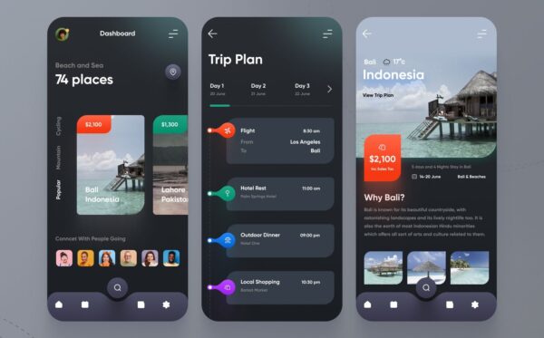 Travel-App-Dark-UI
