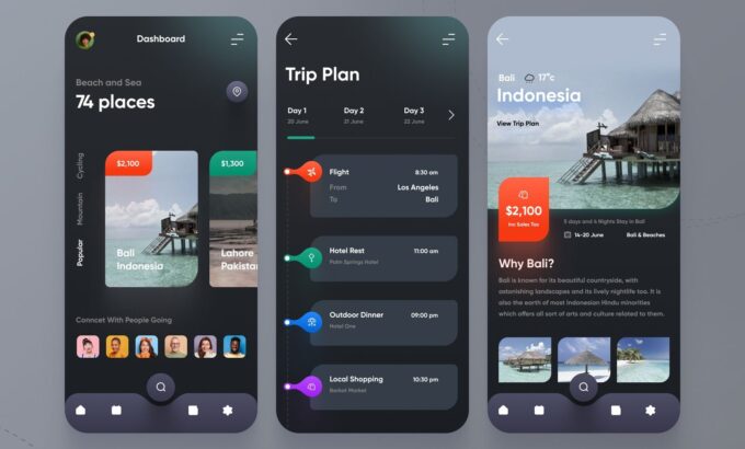 Travel-App-Dark-UI